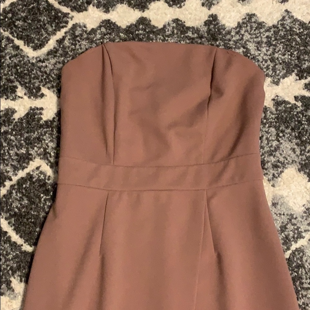 Strapless High Slit Maxi